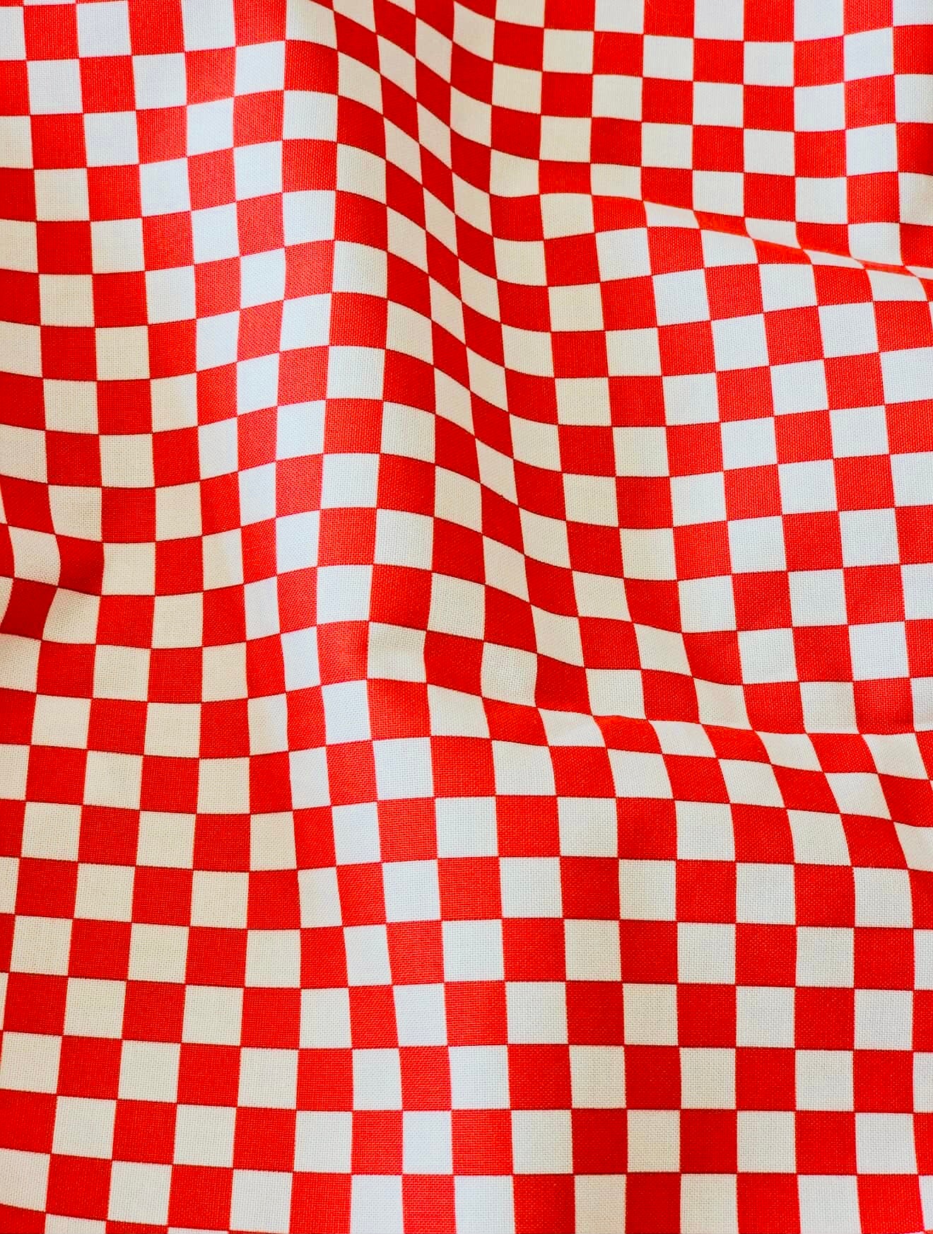 PRE ORDER - Feedsack by Momnson- 34th - red grid