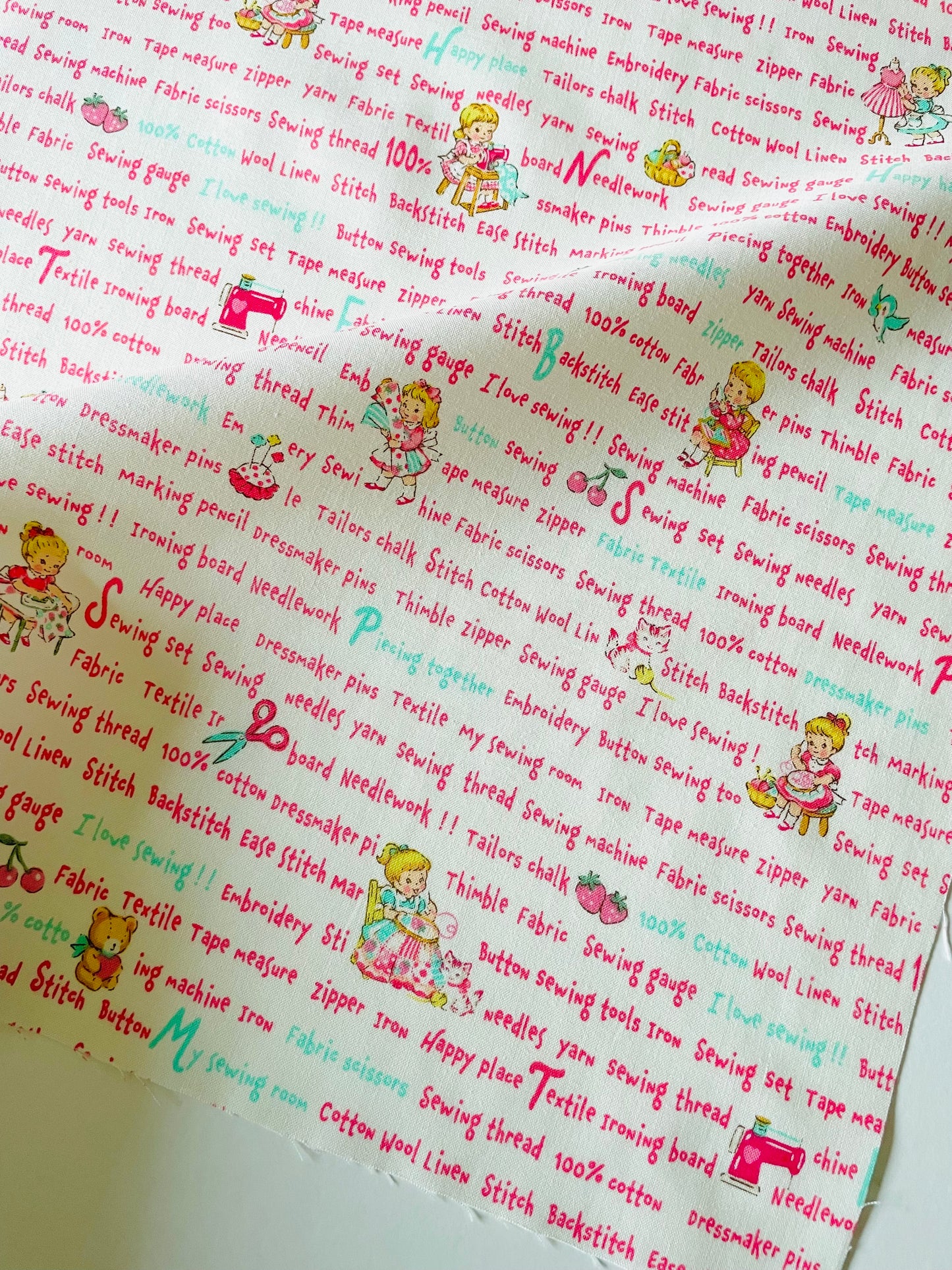 Sweet Sewing Texts - Low Volume