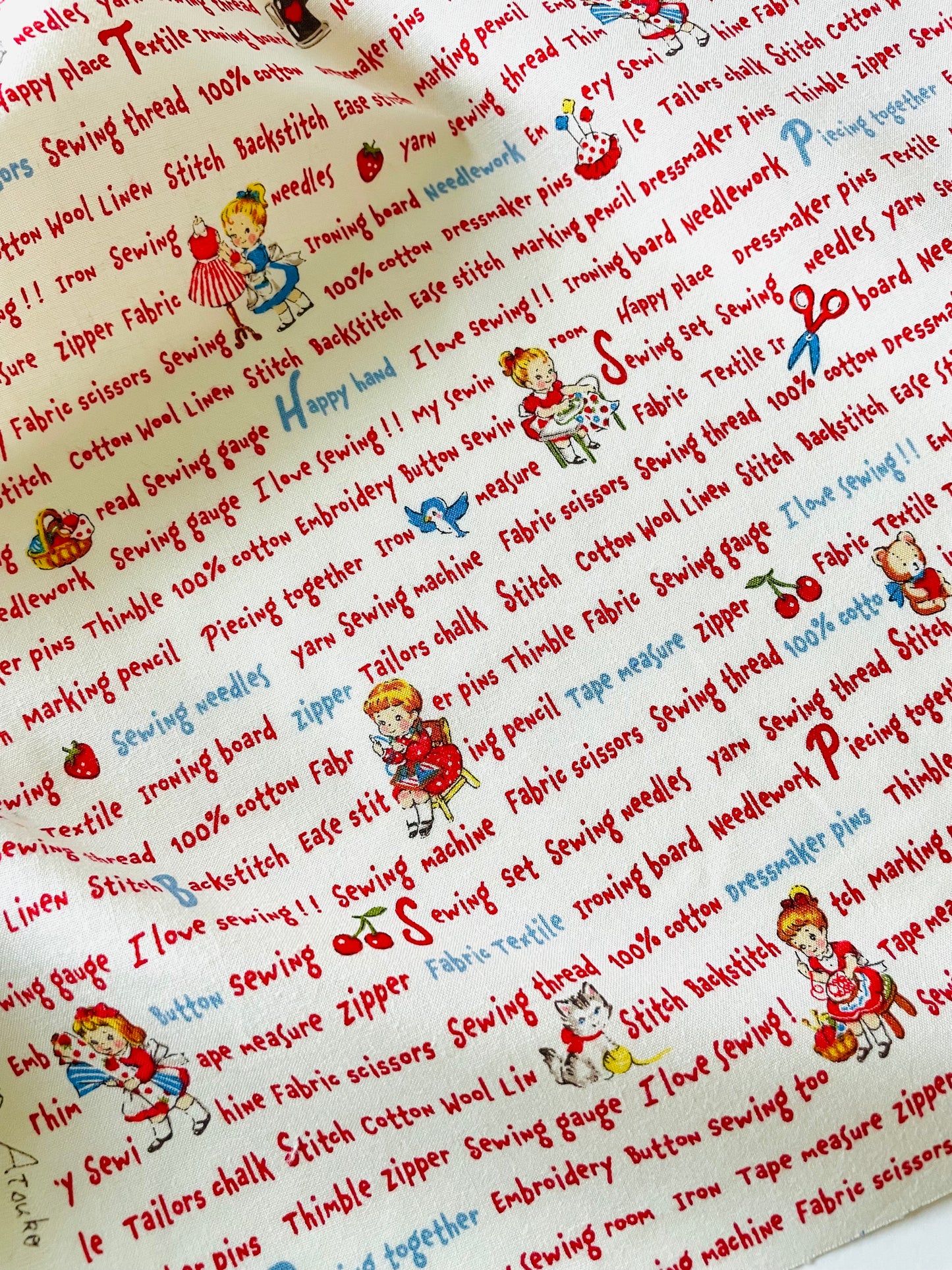 Sweet Sewing Texts - White