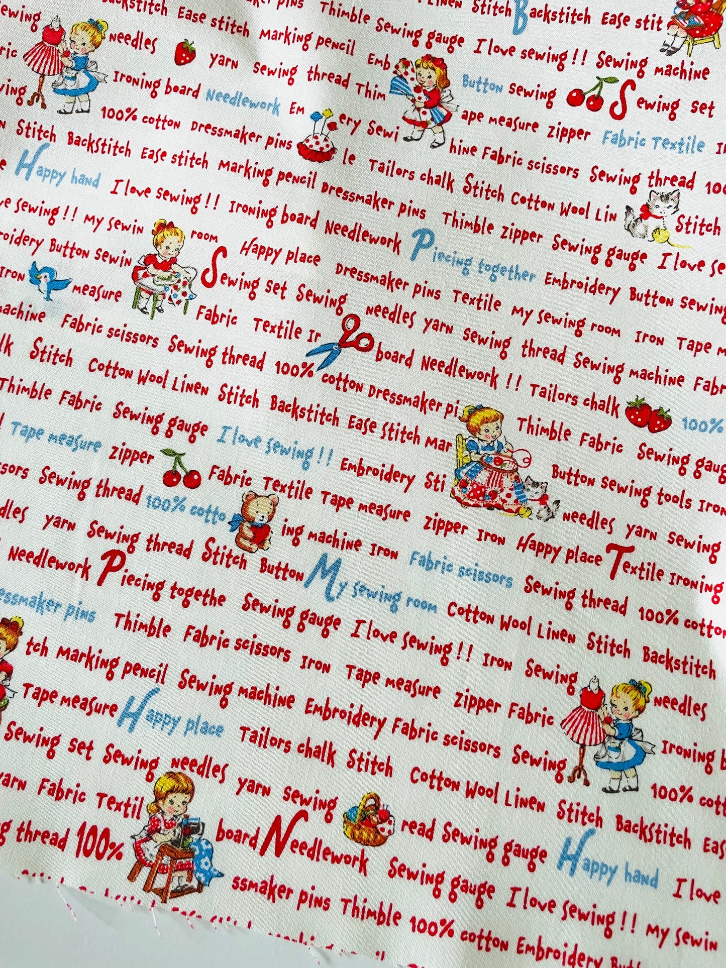 Sweet Sewing Texts - White