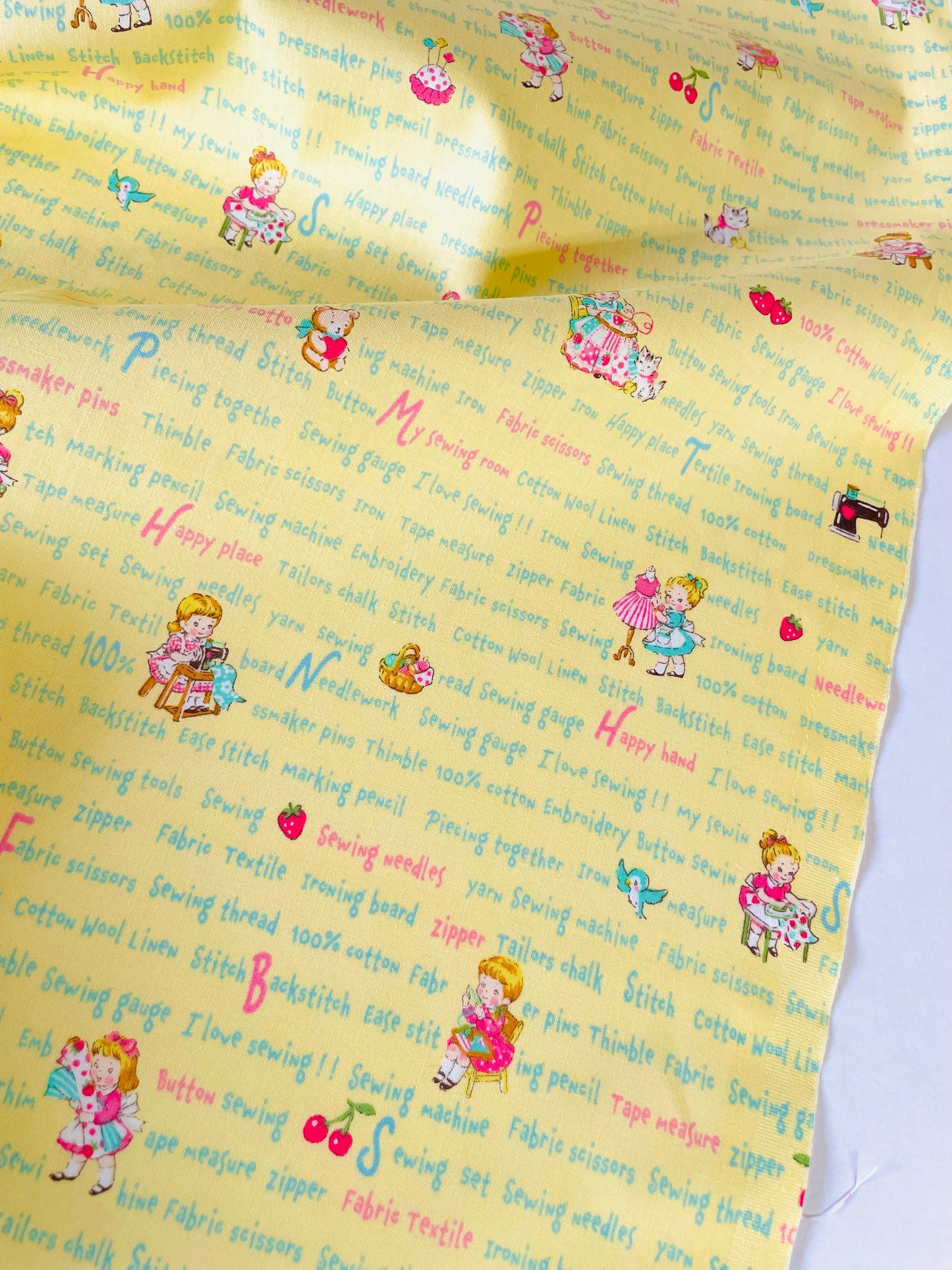Sweet Sewing Texts - Yellow