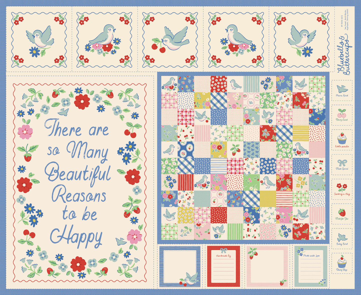 Bluebells and Buttercups - Bluebird Project Panel Multi