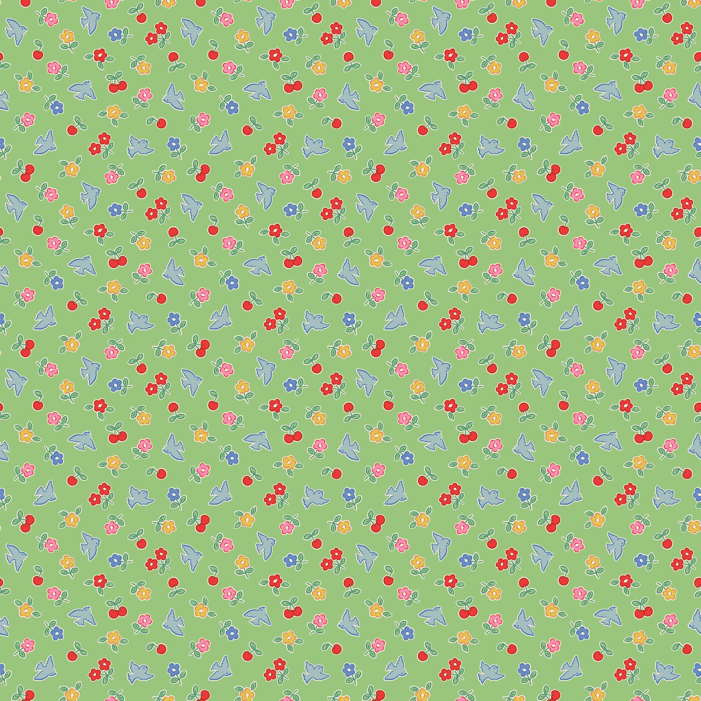 Bluebells and Buttercups - Cheery Bluebird Mint