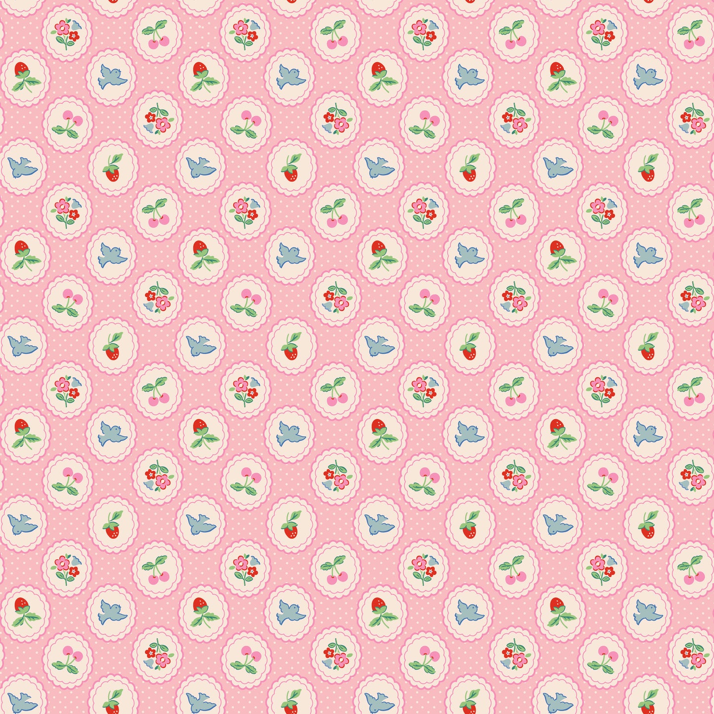 Bluebells and Buttercups - Chirp & Charm Pink