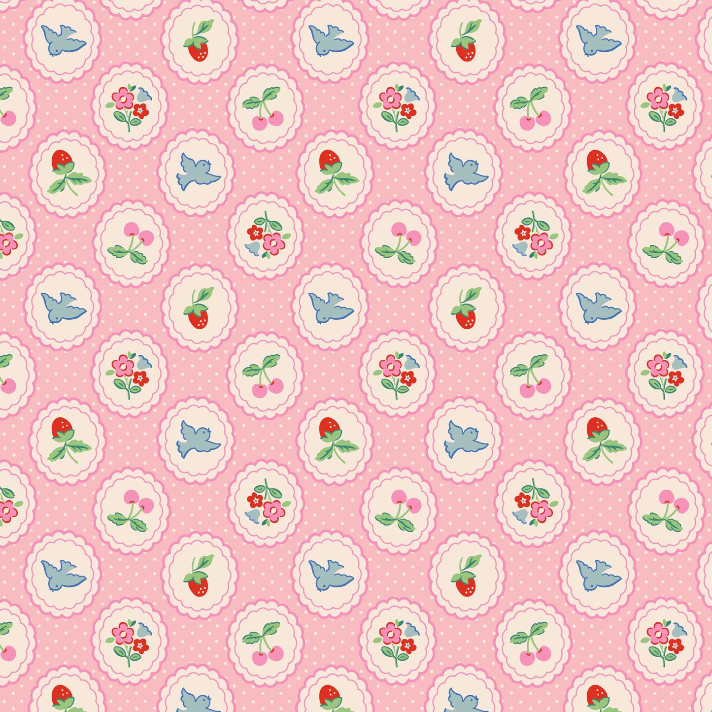 Bluebells and Buttercups - Chirp & Charm Pink