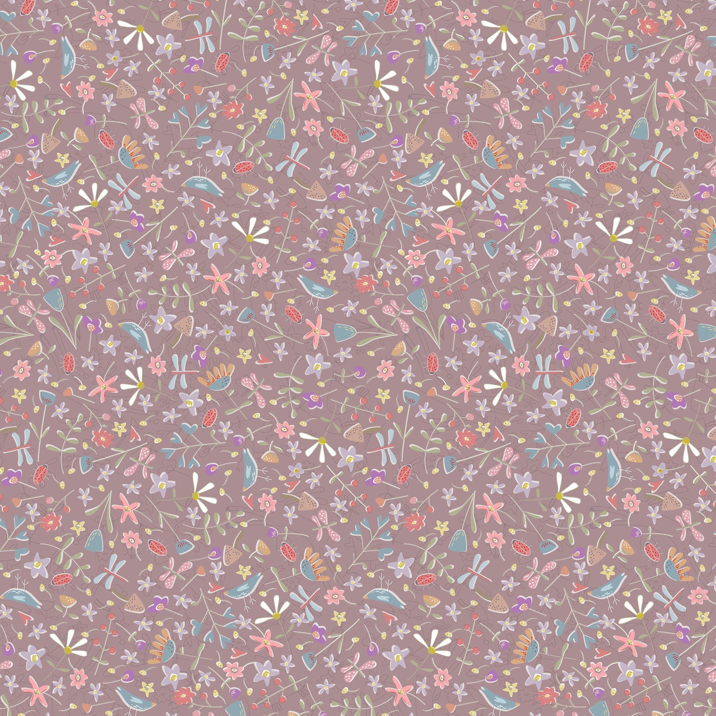!! PRE ORDER !! Flower meadow - DV7423 (purple)