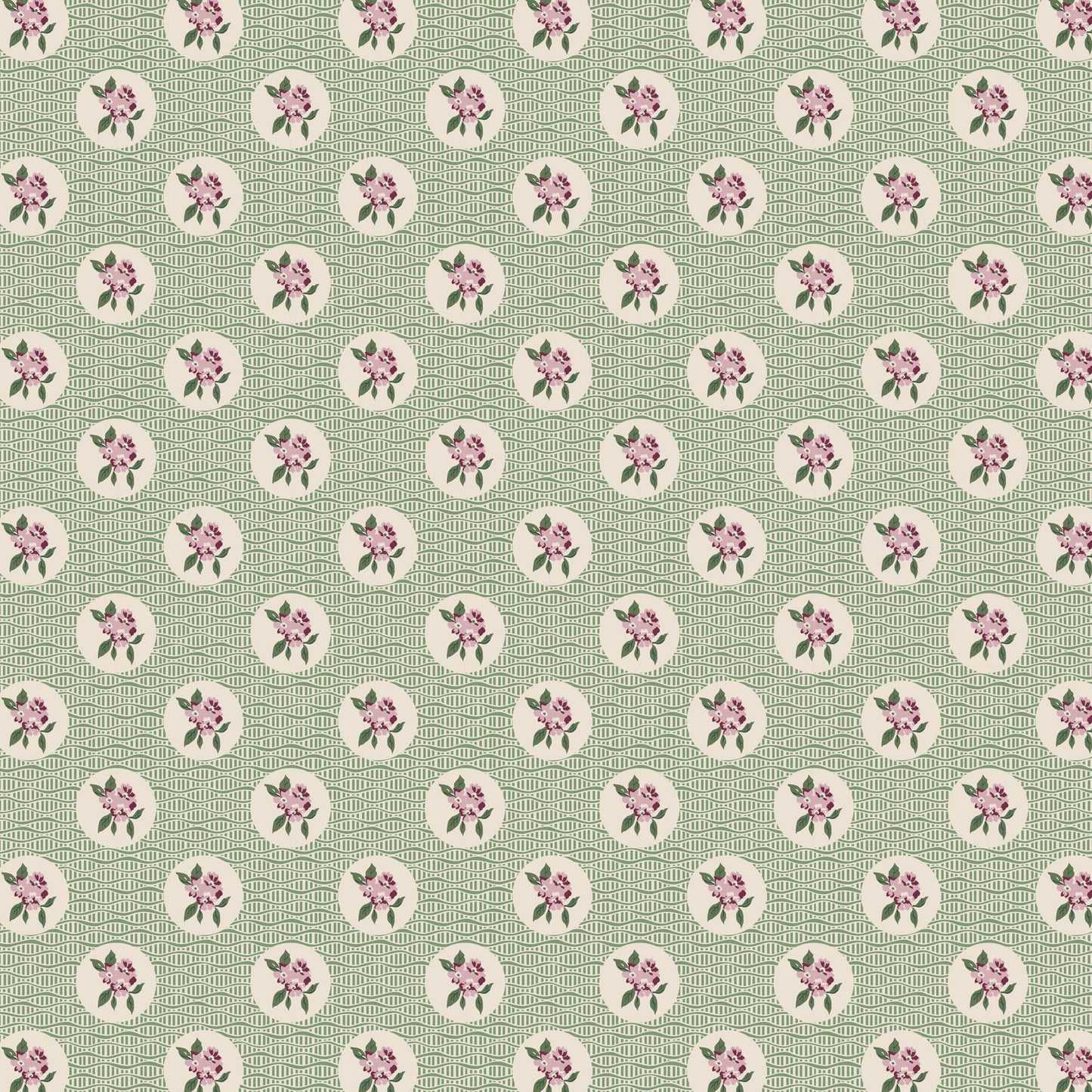 !! PRE - ORDER! ! Heritage Garden - Cobblestone Flowers (green) DV7514