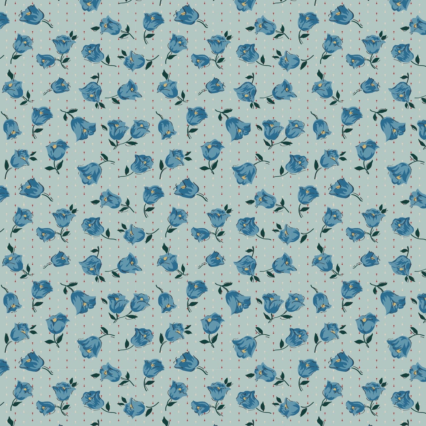 Heritage Garden - Floral Grove (blue) DV7521