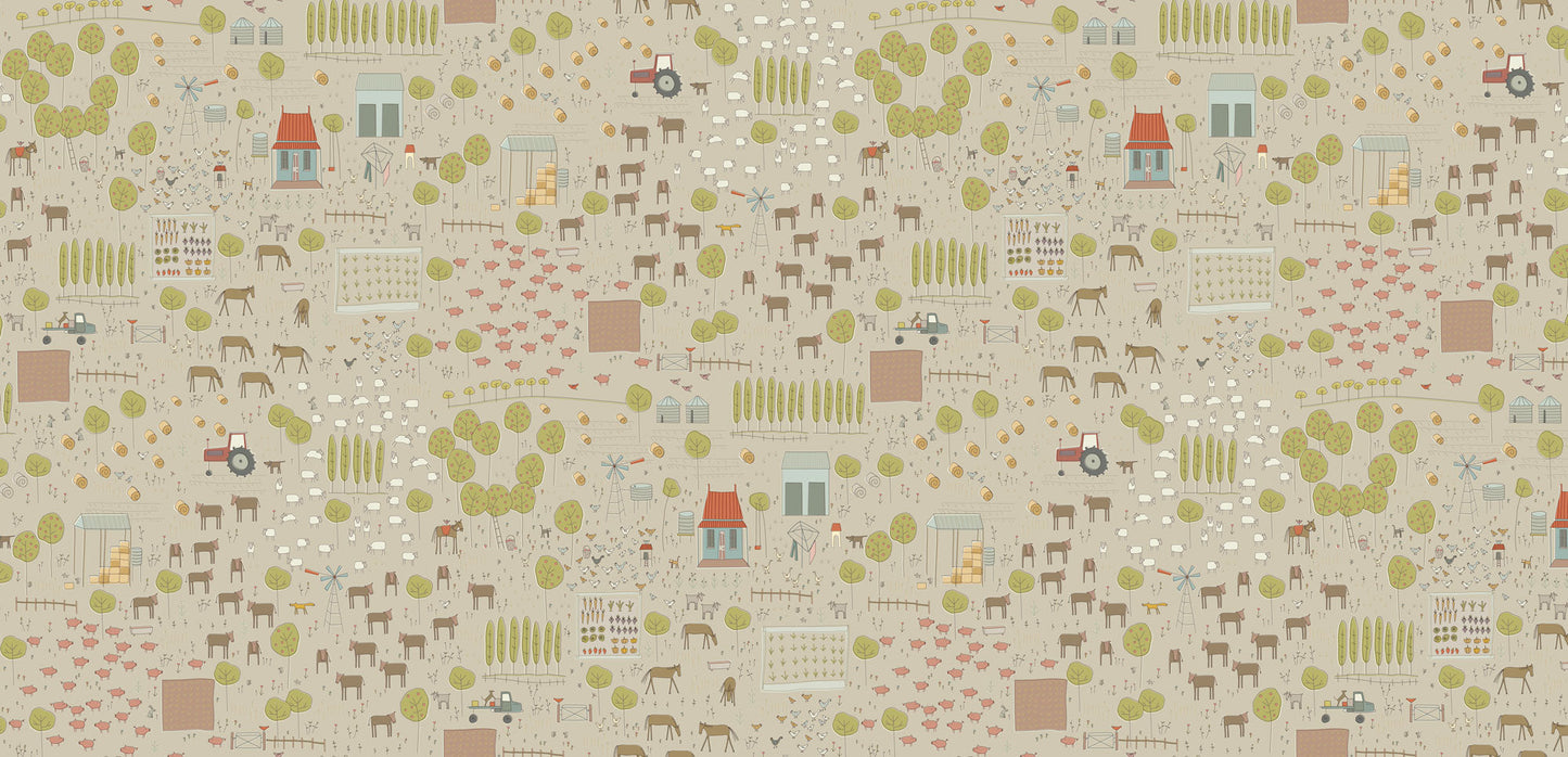 Appleby Farm -- Main print DV7731 (light brown)