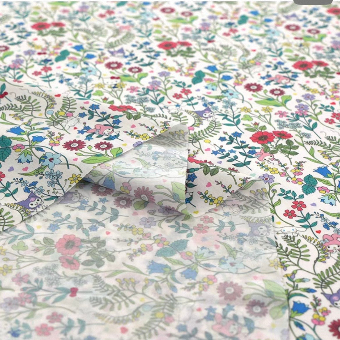 !! PRE Order! ! Liberty Japan & Hello Kitty - flower meadow (white)