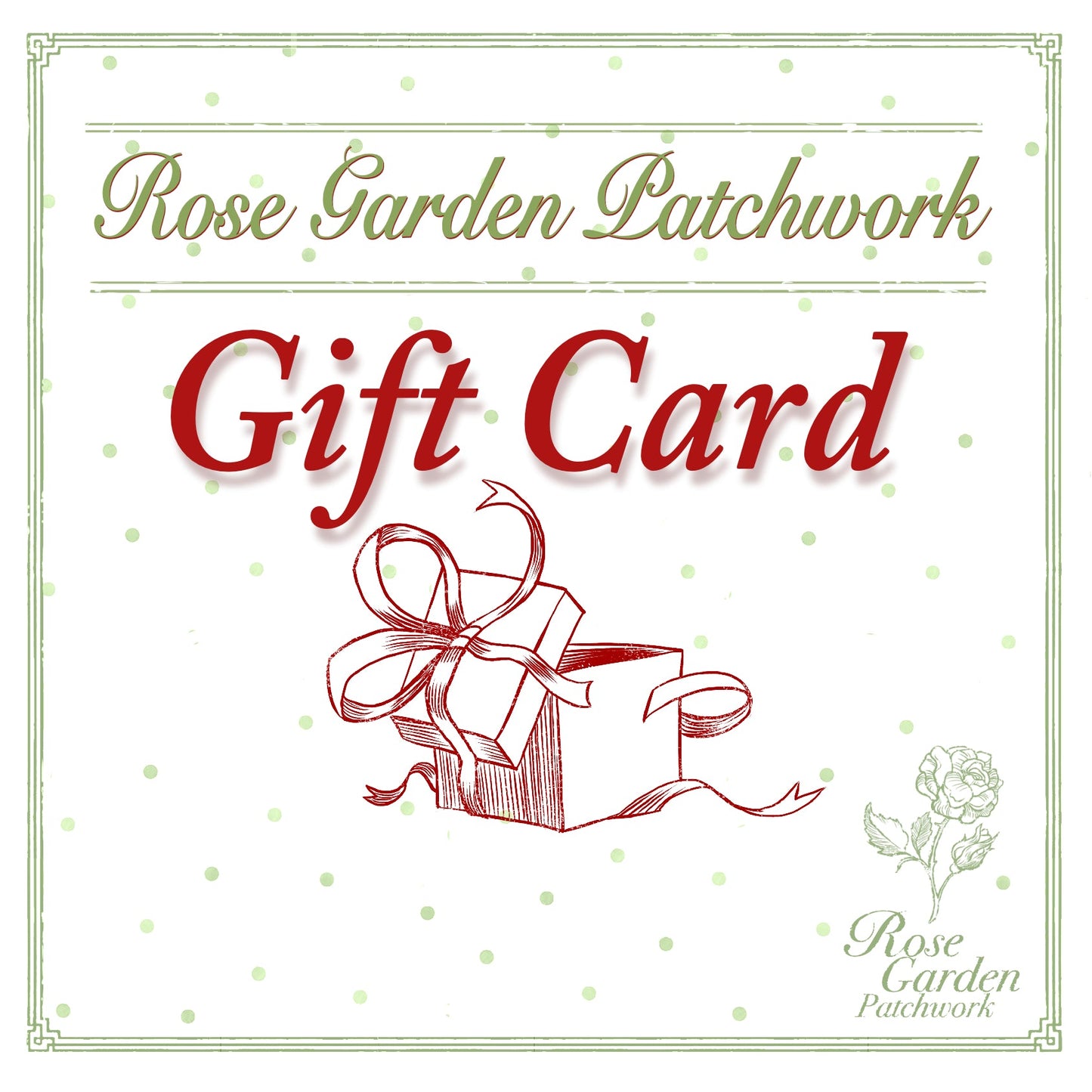 Rose Garden Gift Card (£50)