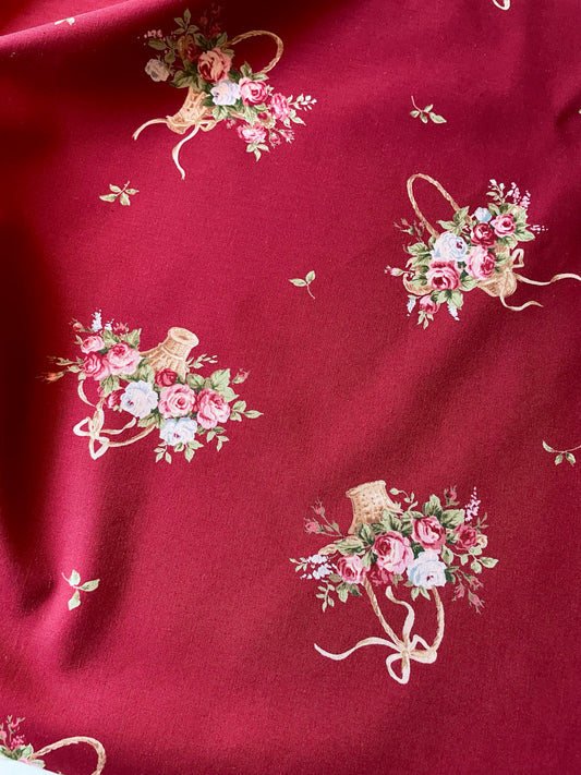 Rose Basket - Bordeaux