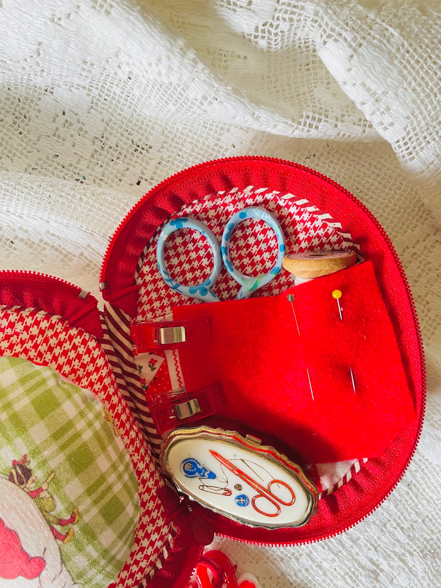 Sewing Kit -- EGG Sewing Pal - Holly Hobbie (yellow dress)