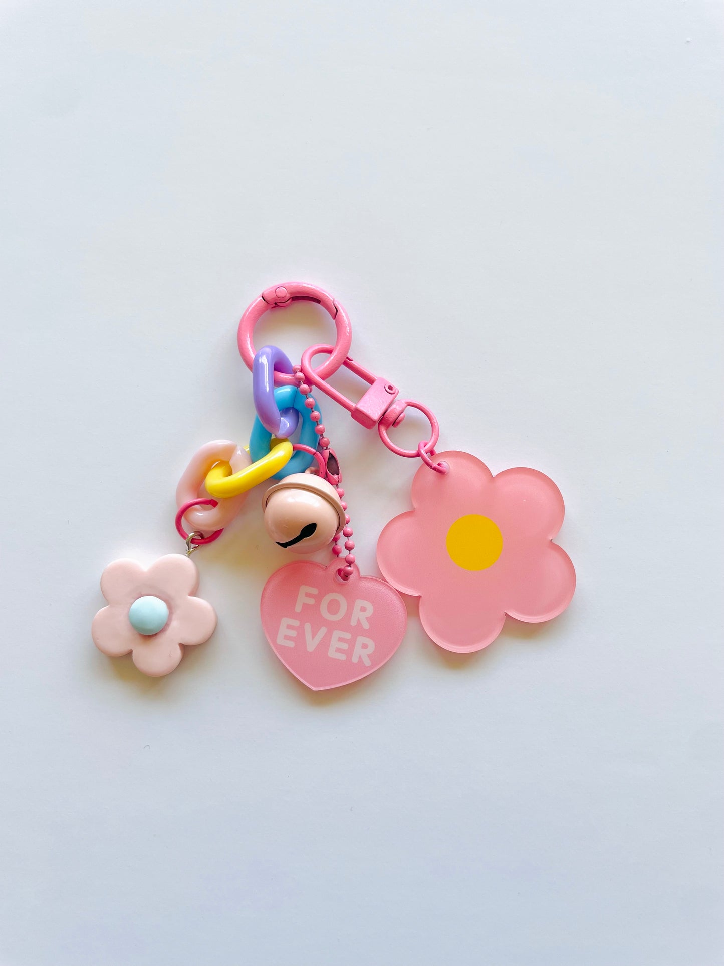 Zipper Charm - Forever Flower (pink)