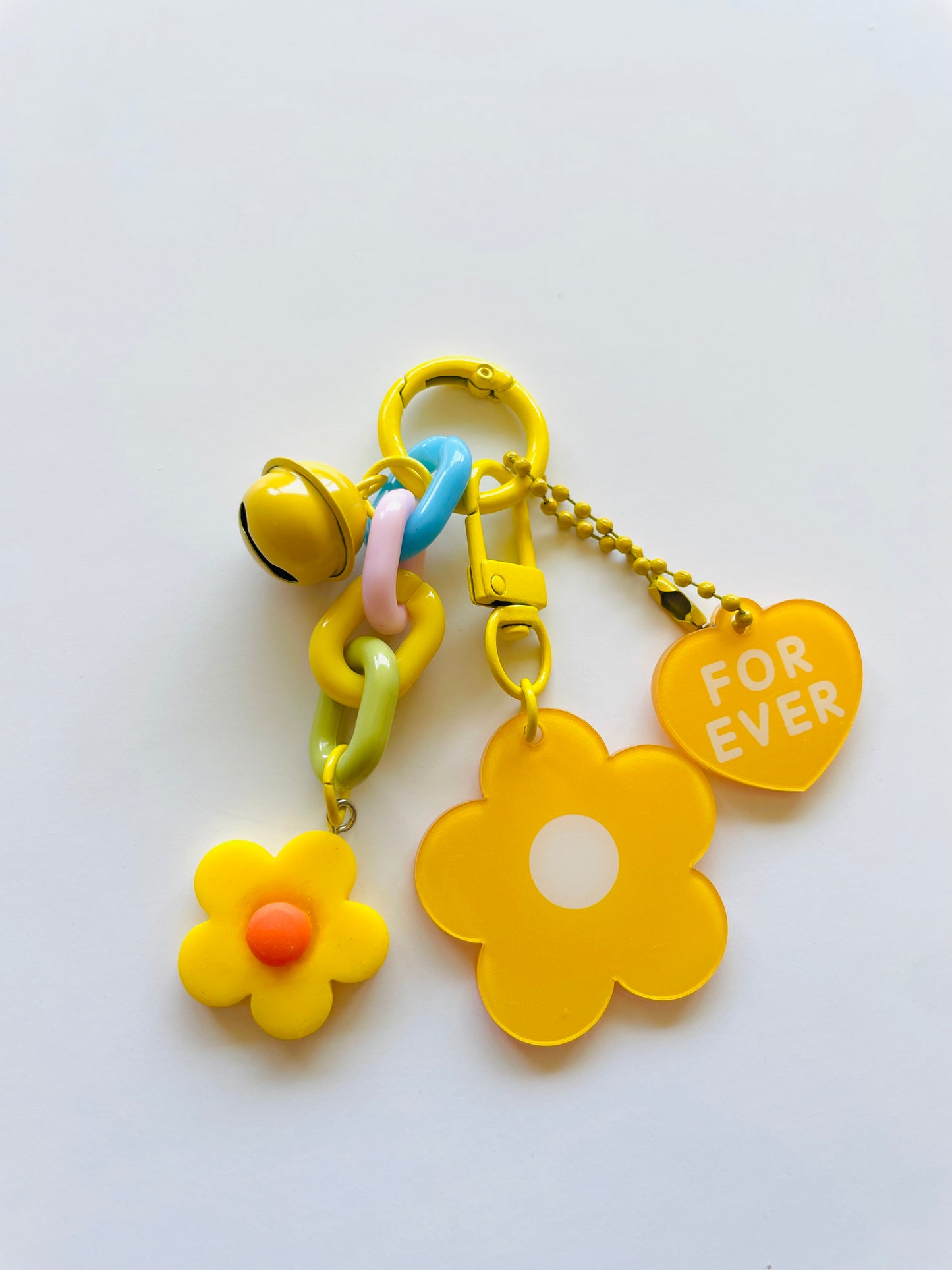 Zipper Charm - Forever Flower (yellow)