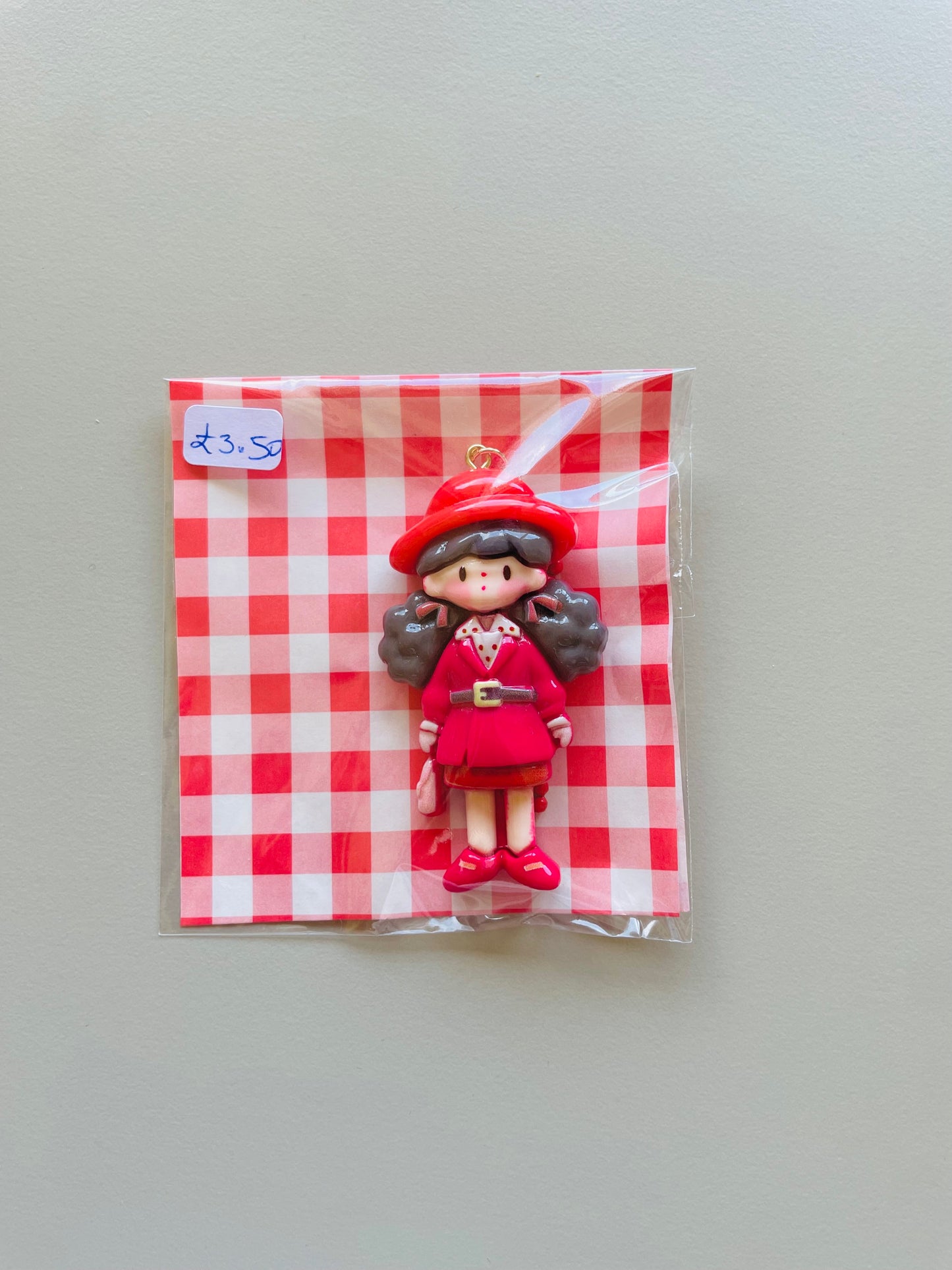 Zipper Charm - Emma Doll (rosy pink)