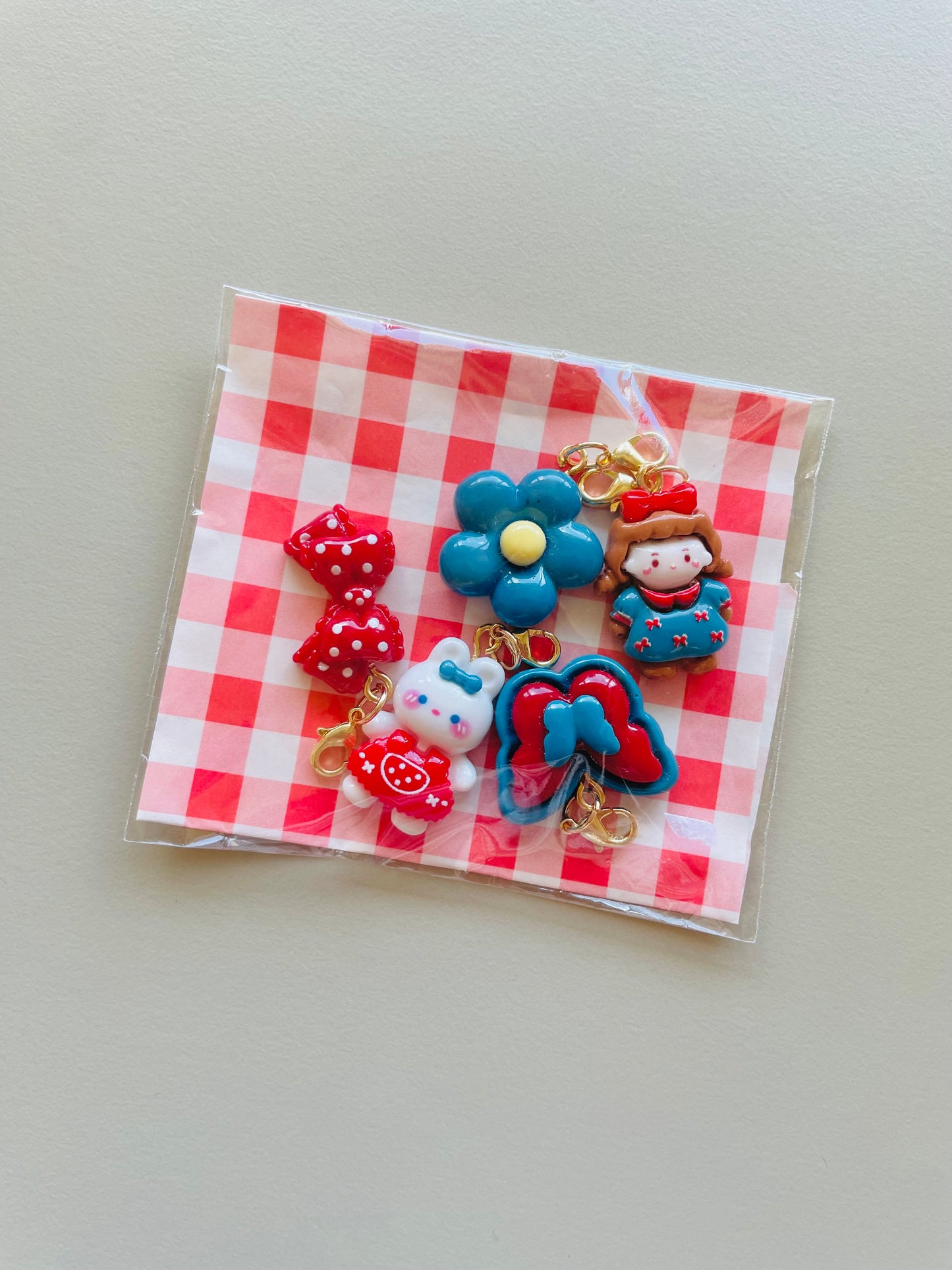 Zipper Charm - Cute Friends 1 (5pcs)