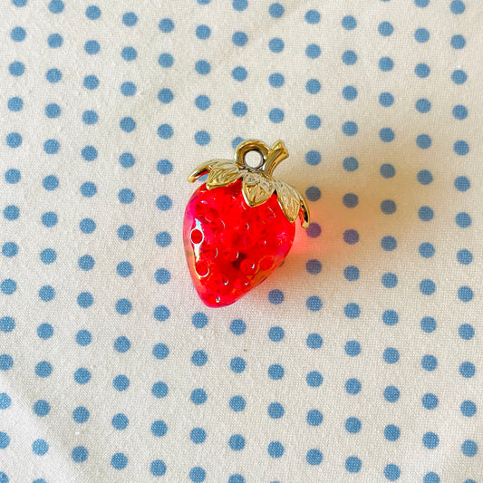 Zipper Charm - Strawberry Lolly (Red)