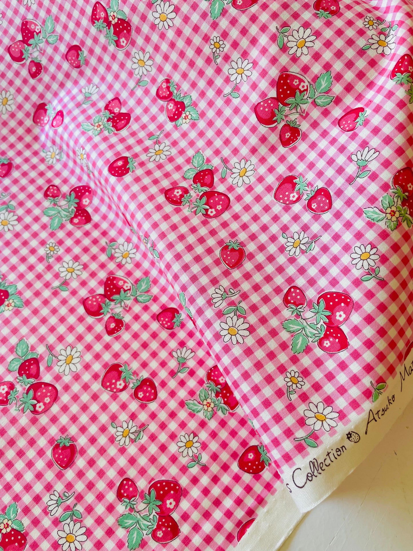 Atsuko Matsuyama - Check and Strawberry (pink)