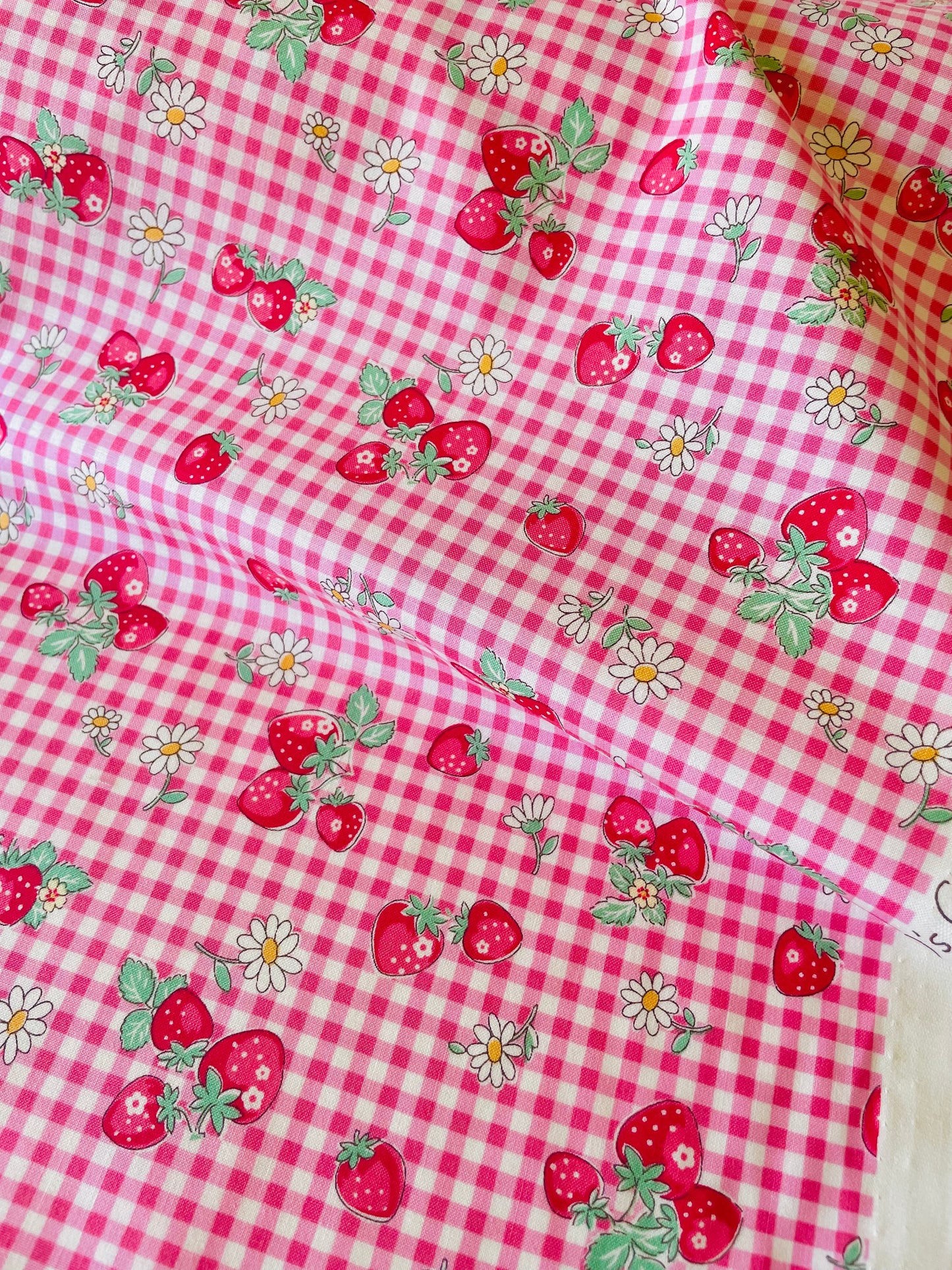 Atsuko Matsuyama - Check and Strawberry (pink)
