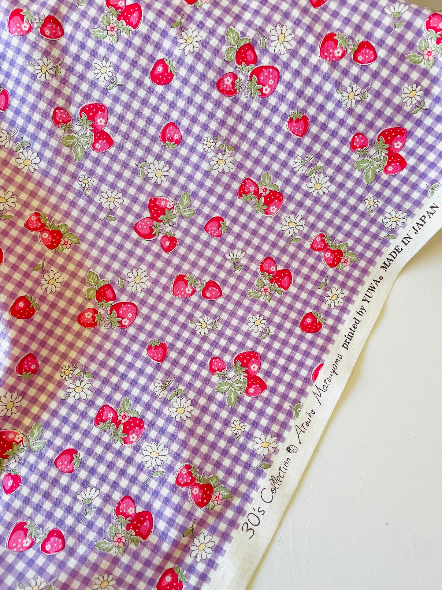 Atsuko Matsuyama - Check and Strawberry (purple)