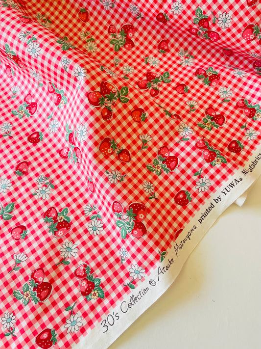 Atsuko Matsuyama - Check and Strawberry (red)