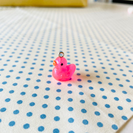 Zipper Charm - Little Duck (pink)