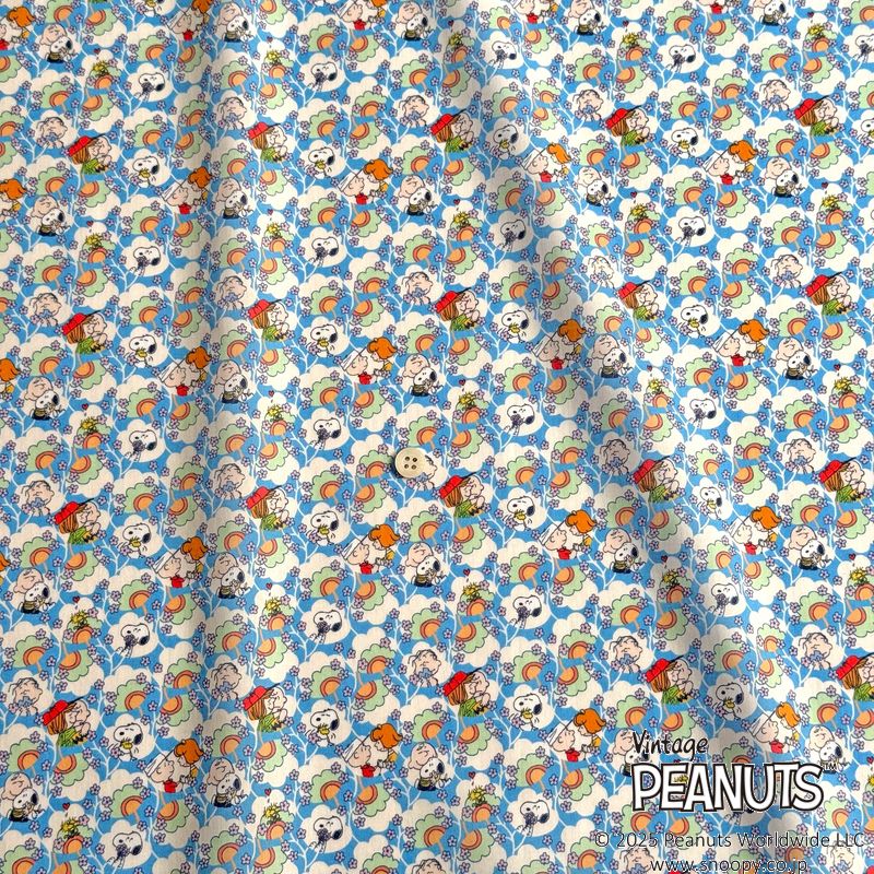 Liberty Japan+ Peanuts (snoopy) : Friendship Bloom (blue)