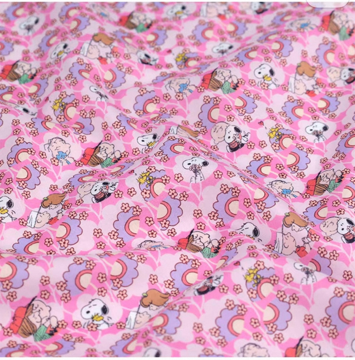 Liberty Japan+ Peanuts (snoopy) : Friendship Bloom (pink)