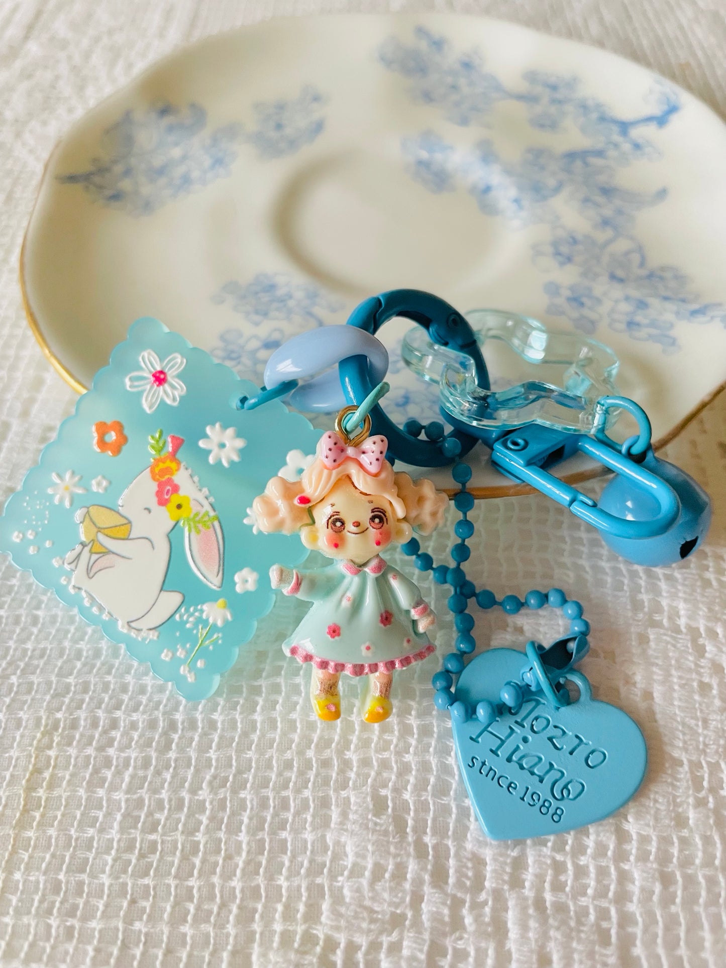 Zipper Charm - sweet dolly charms (blue)