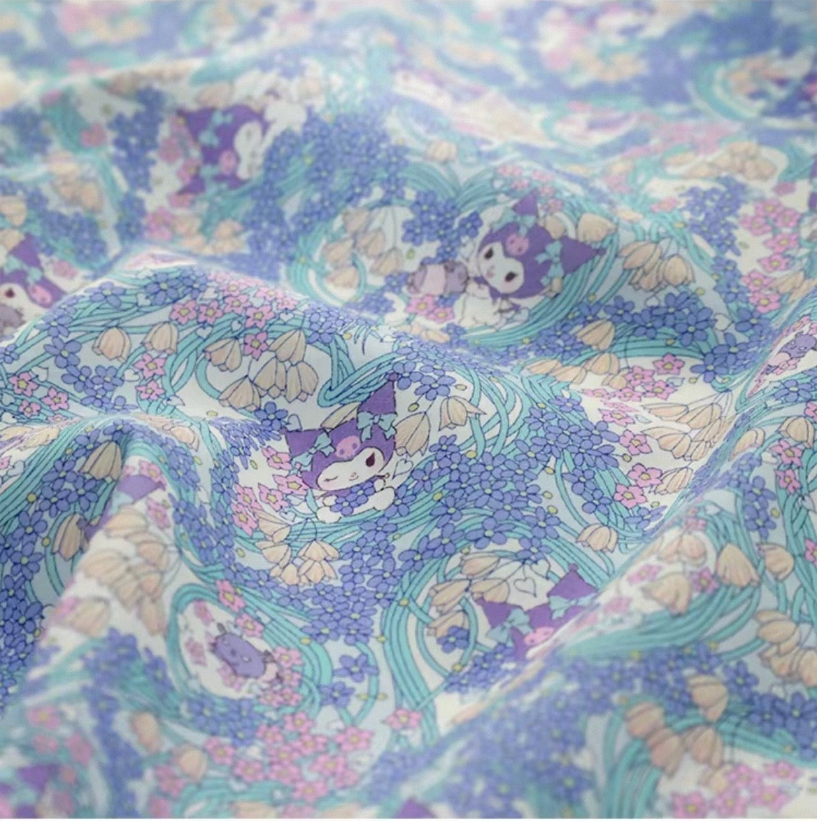 Liberty Japan - Kuromi - Heart Wreath (blue)