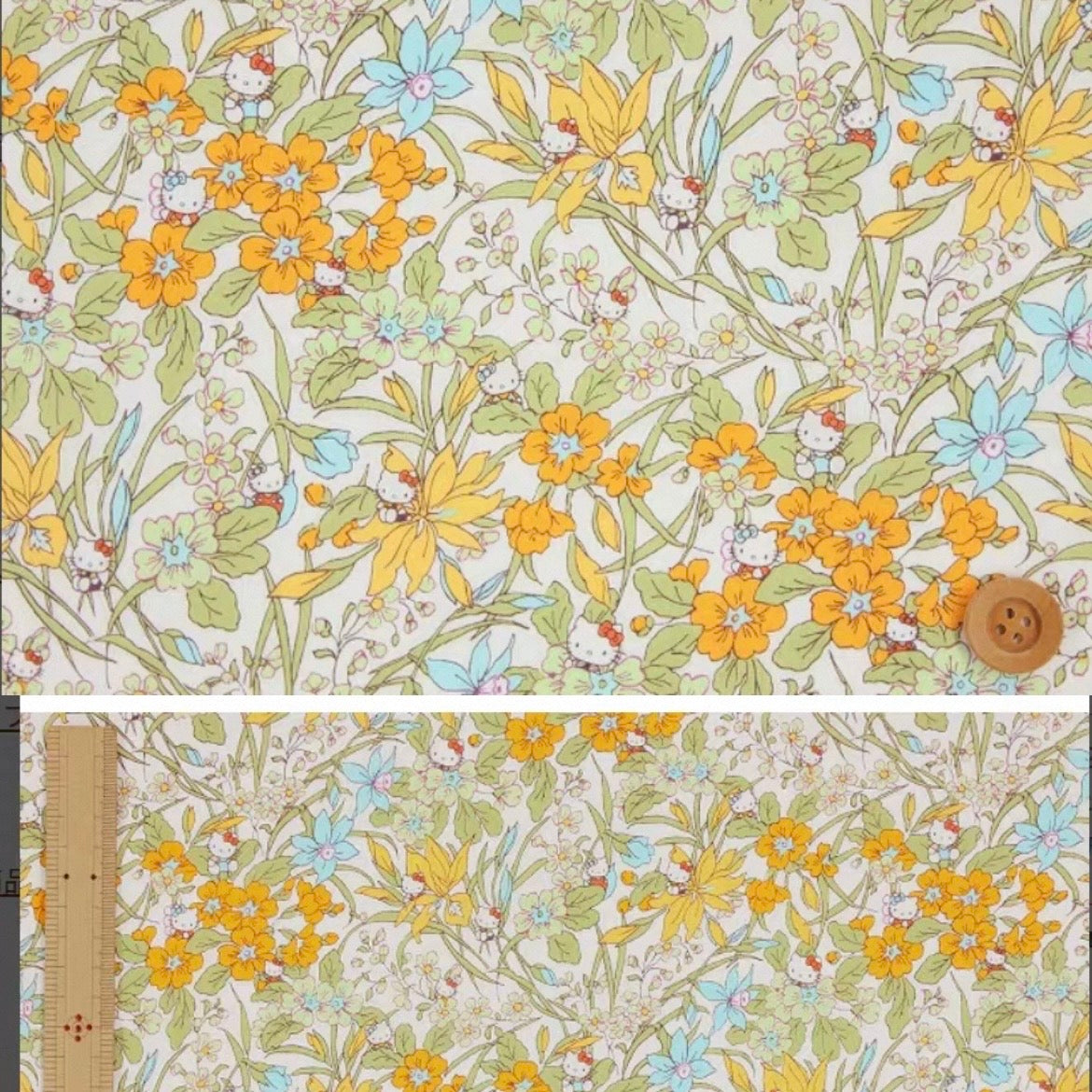 !! PRE Order! ! Liberty Japan & Hello Kitty - Iris Garden (yellow)