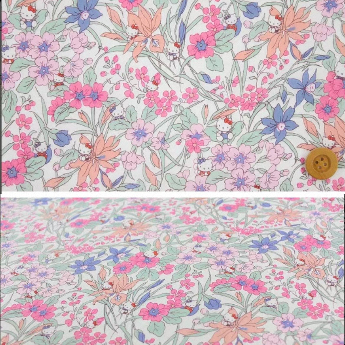 !! PRE Order! ! Liberty Japan & Hello Kitty - Iris Garden (pink)