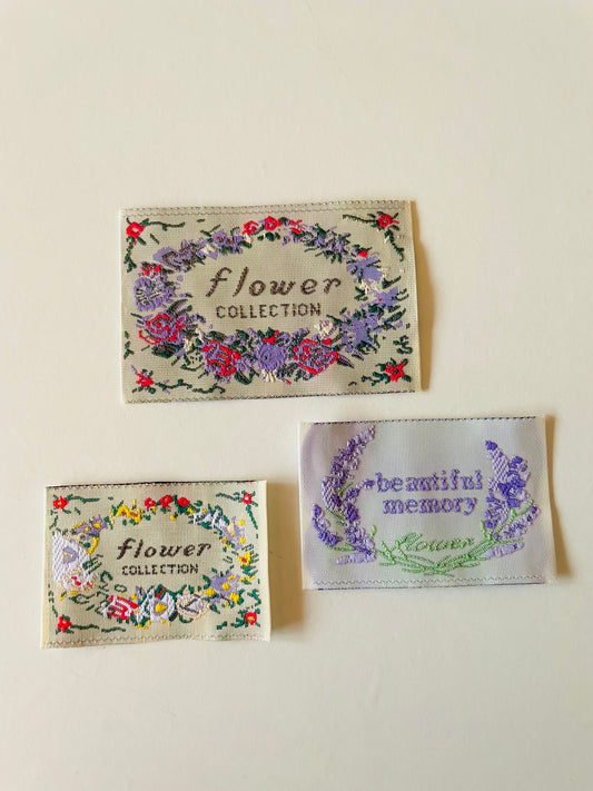 Sewing Label - Flower bundle