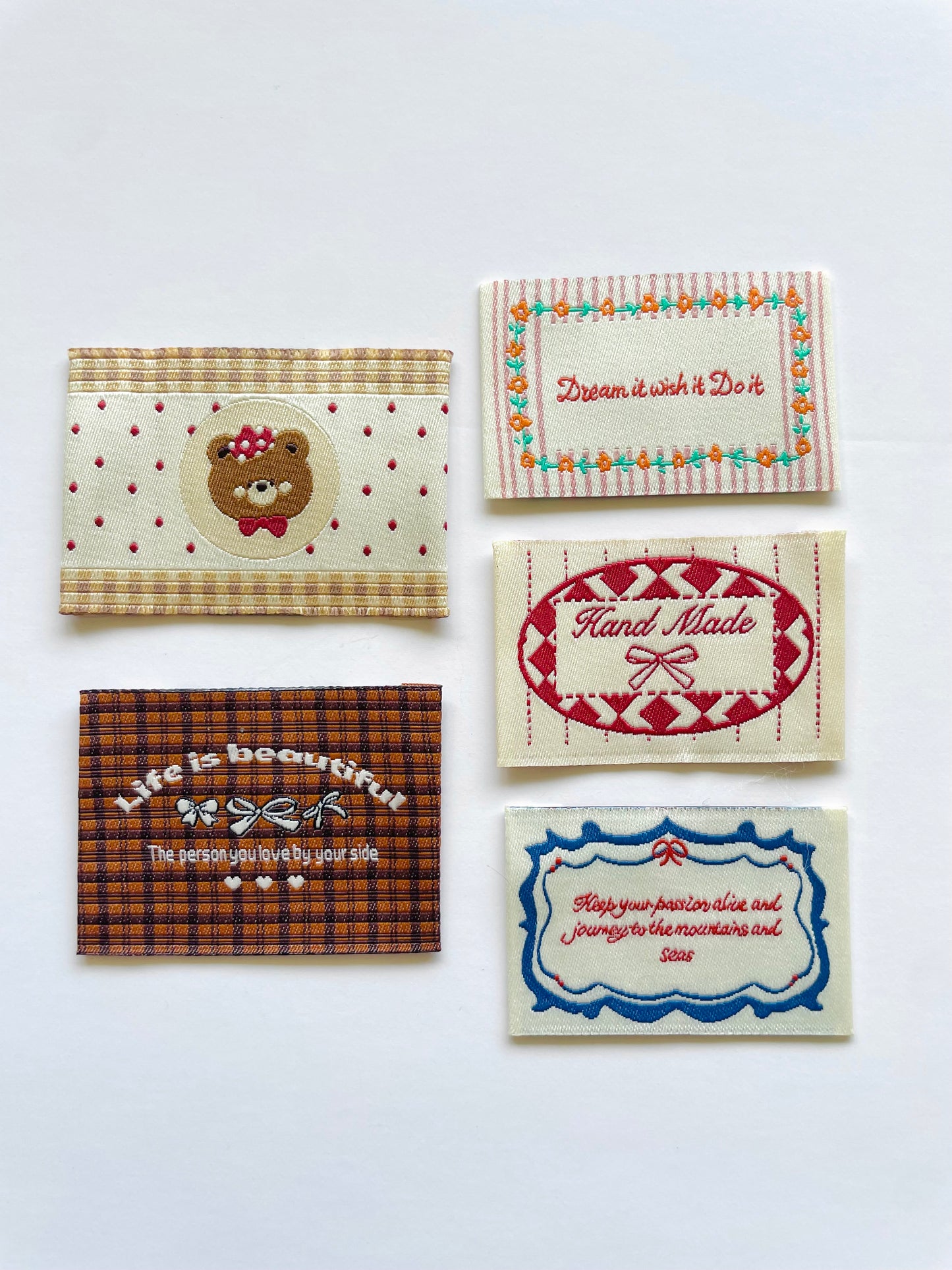 Kurahashi Rei -- Fabric & Sewing label bundle for the free Tote bag bundle 2