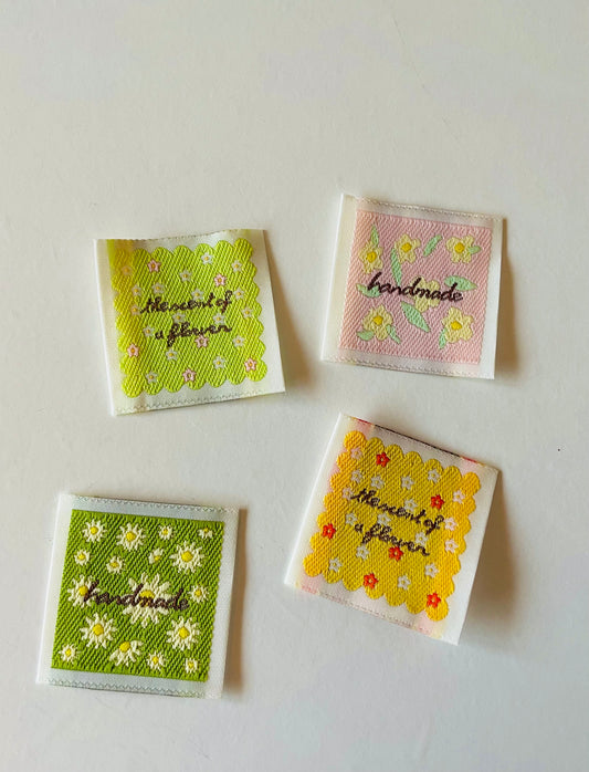 Sewing Label - flower bundle