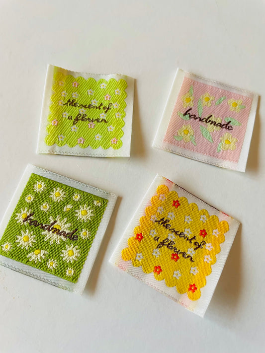 Sewing Label - flower bundle