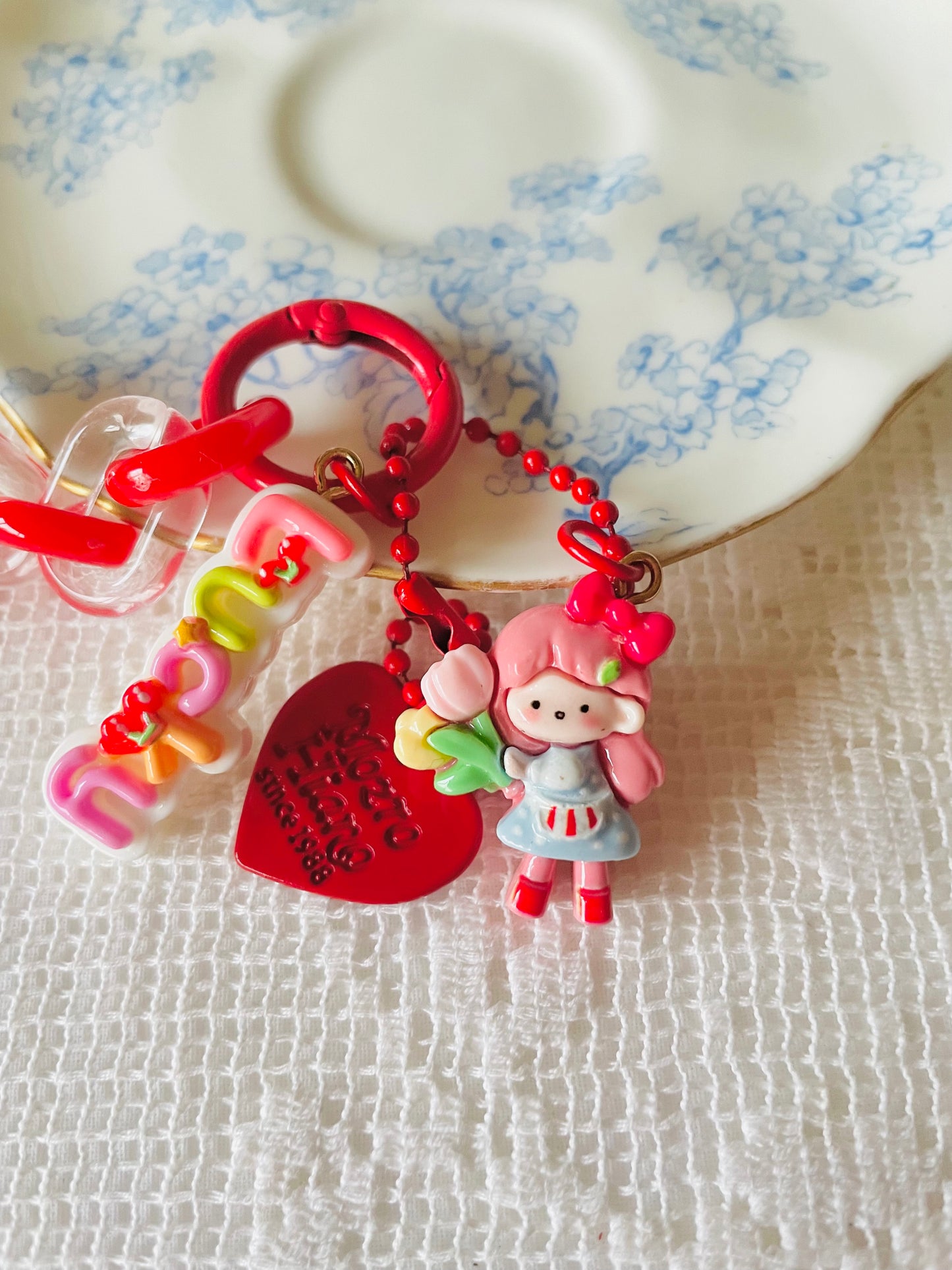 Zipper Charm - Little florist