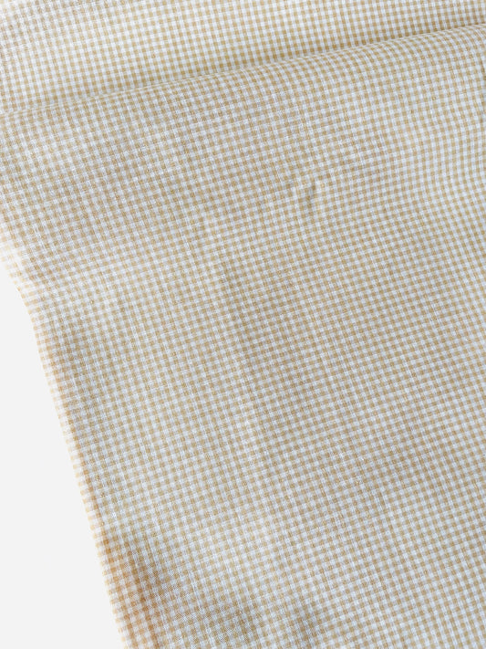 Mini Gingham - beige (2mm grid)