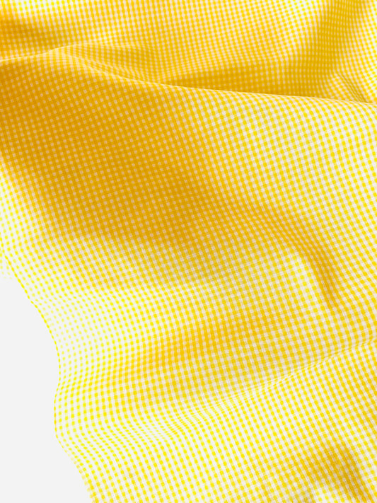 Mini Gingham - yellow (2mm grid)