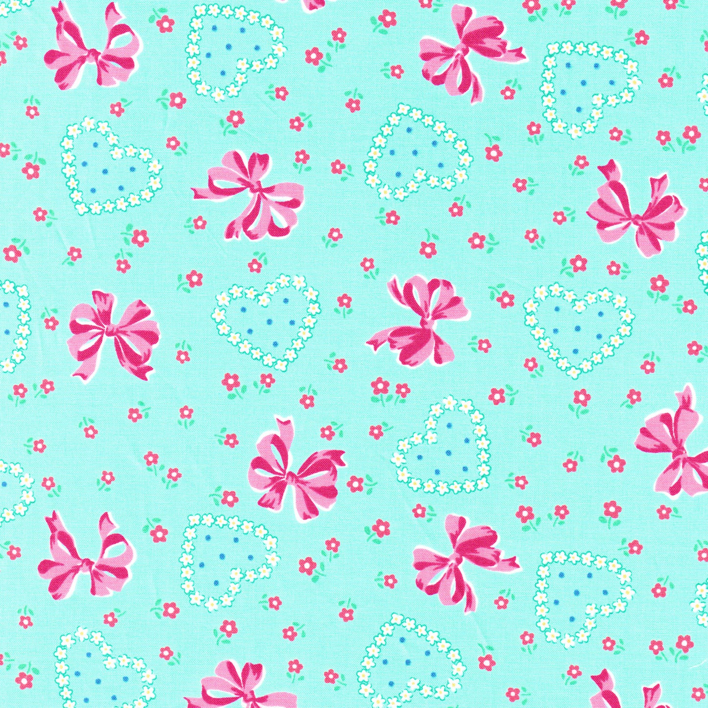Heart & Ribbon - Turquoise