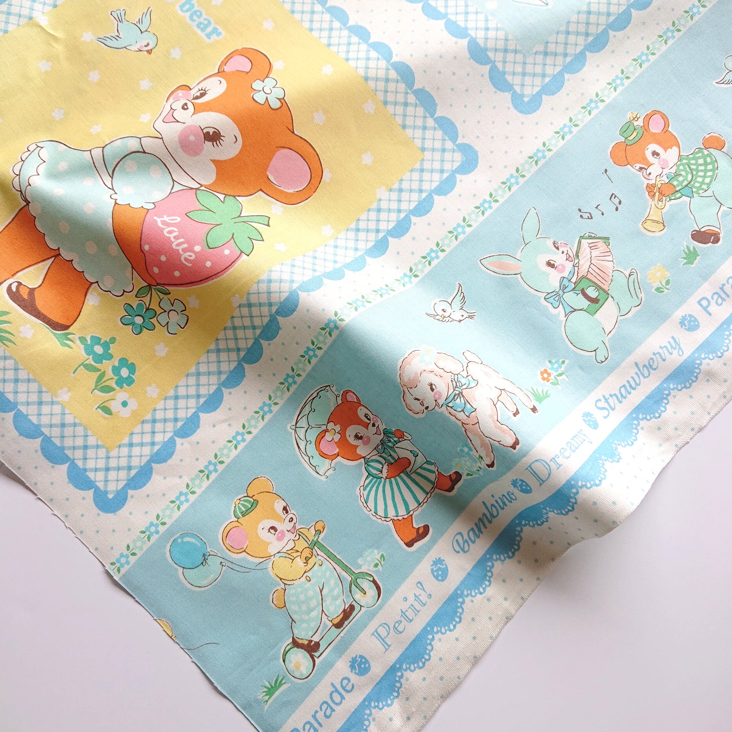 Lovely Animal Panel -- Light Blue