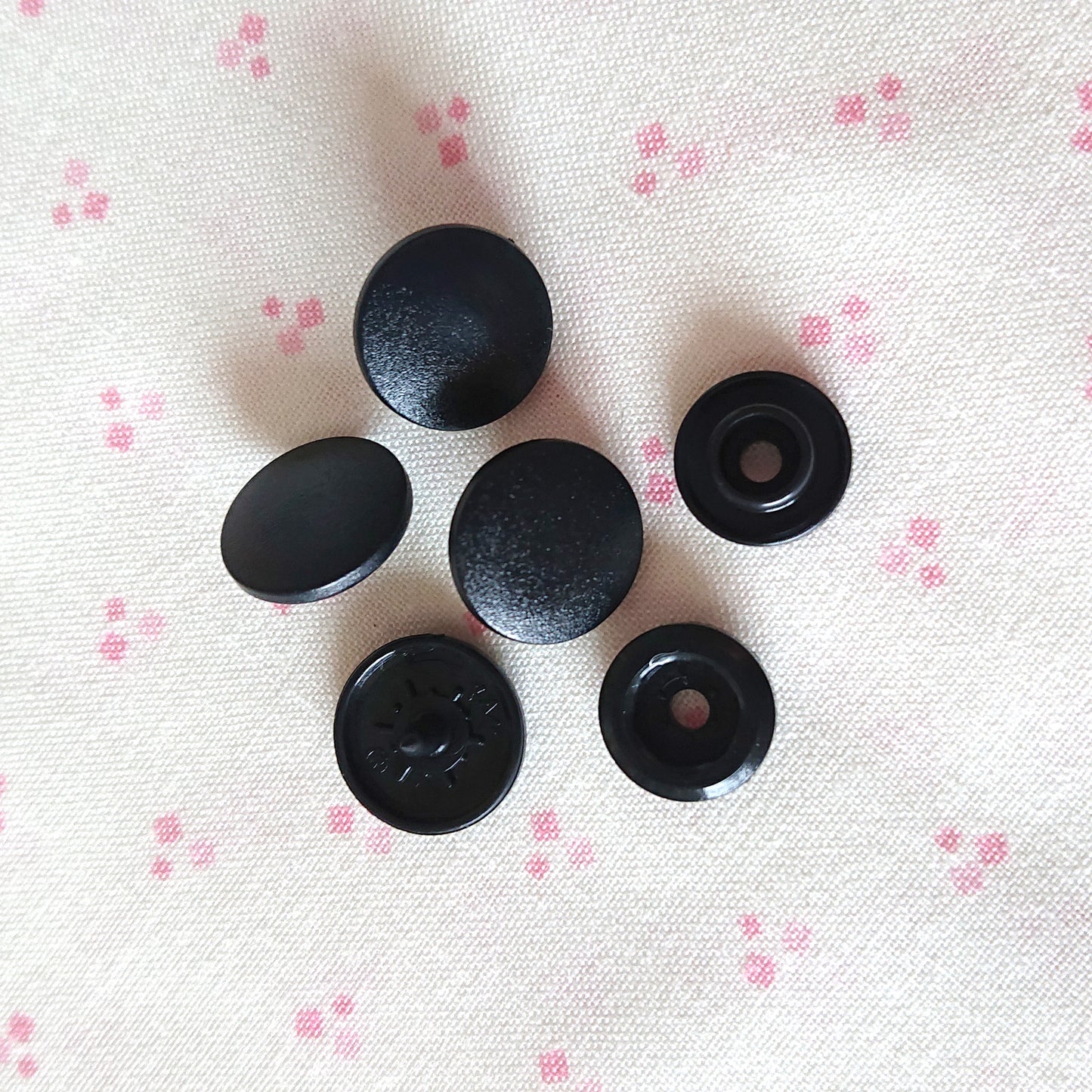 Fastening Snap -- Black (matted)