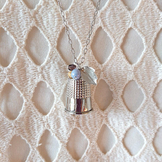 Thimble Necklace of Luck (Silver)