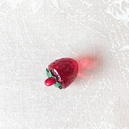 Zipper Charm -  Classic Strawberry (Red Transparent)