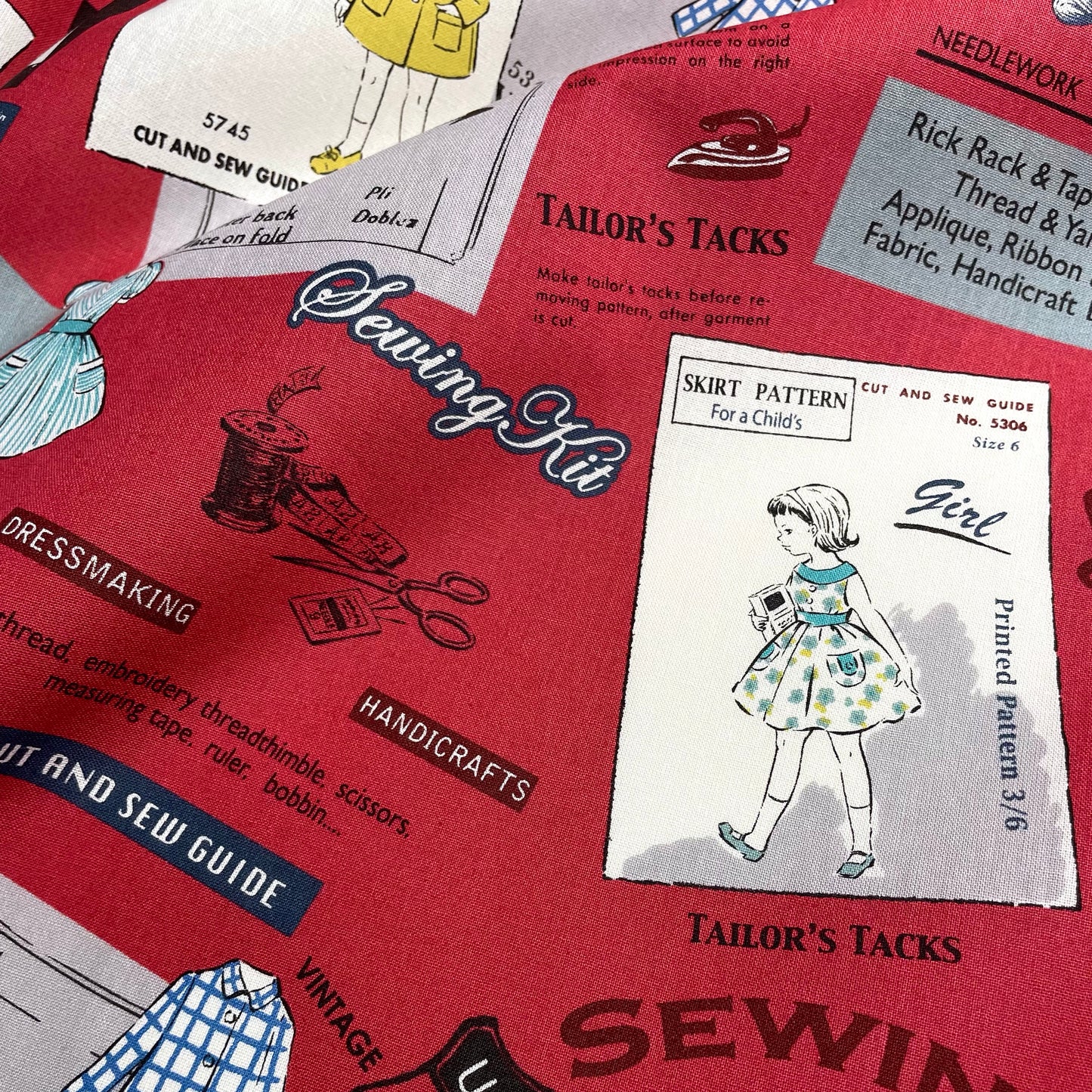 Dress making - red