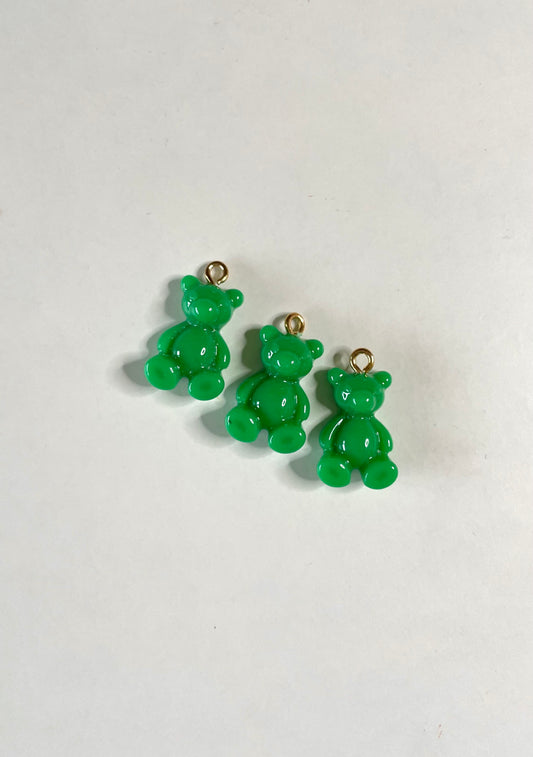 Zipper Charm - Gummy Bear (green)