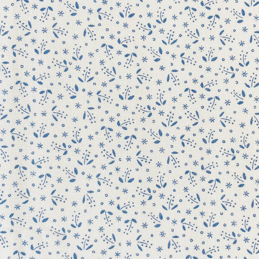 American Country 22-- Little Star Flowers (white/ blue)