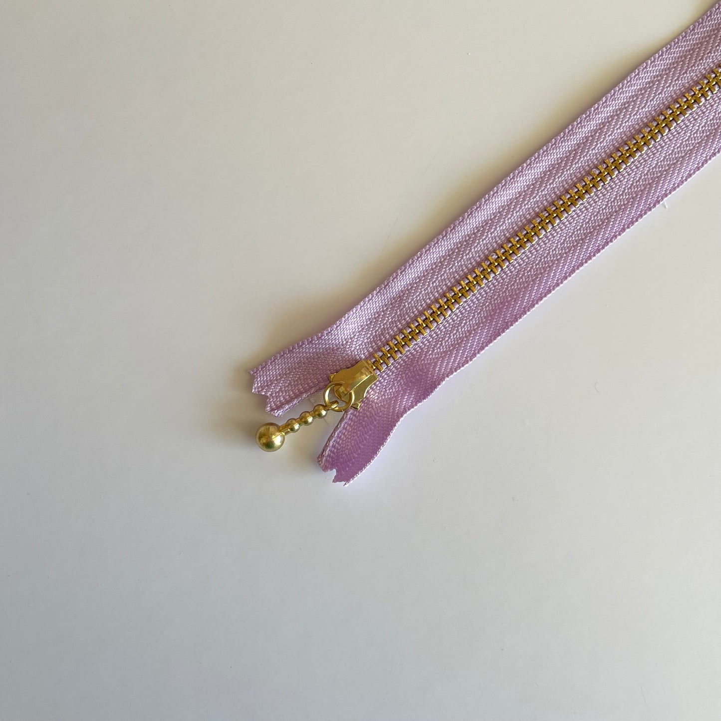 YKK Metalic Zippers with Water-drop Pull - Lilac (8"-20CM)