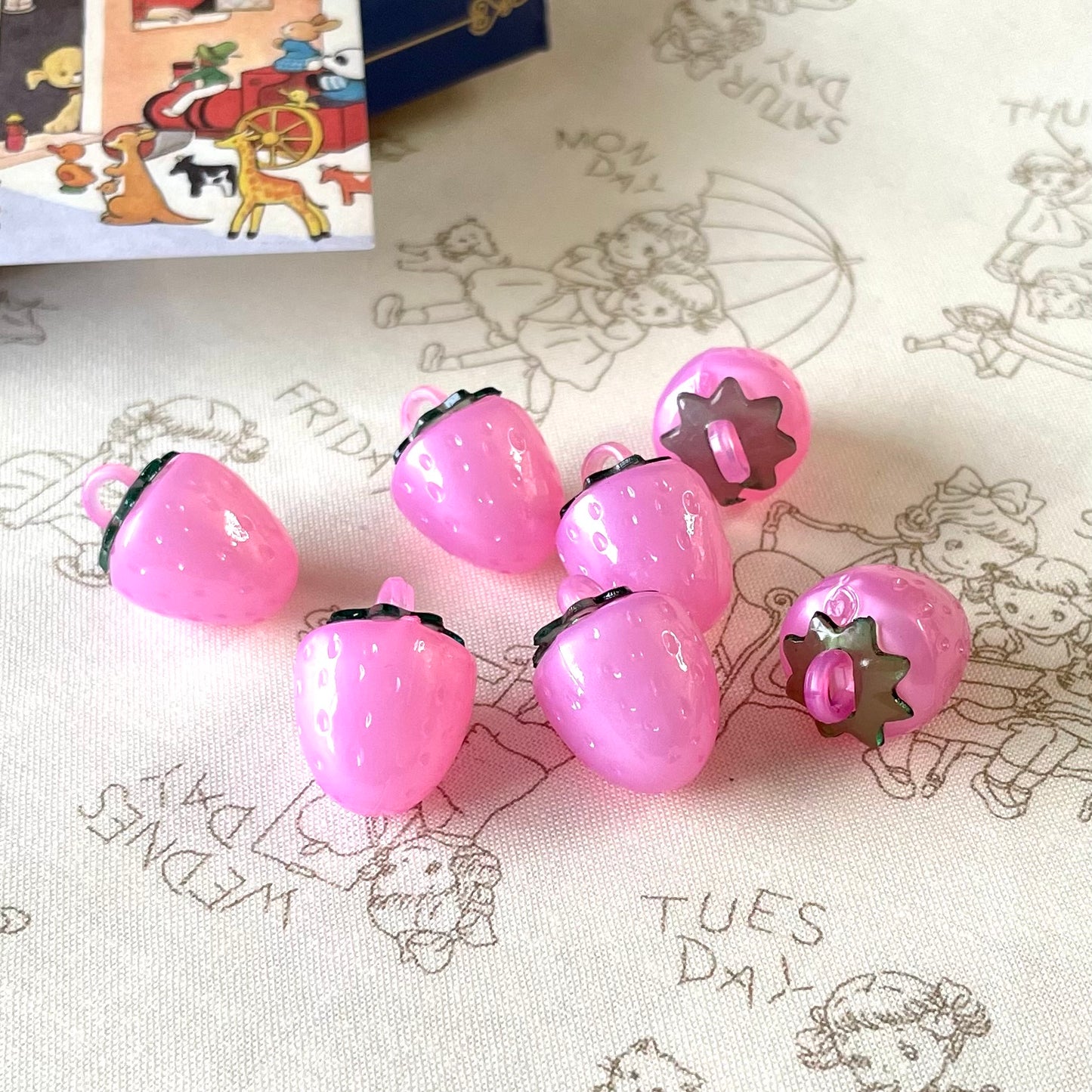 Zipper Charm - Classic strawberry (shining pink)